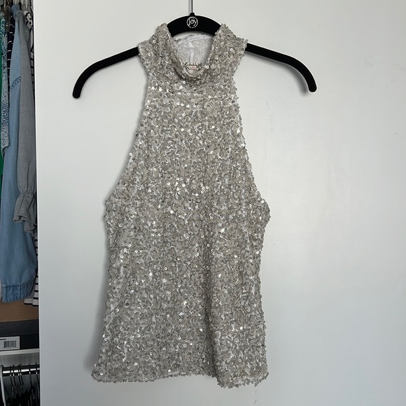 Free People sequin top - Picture 1 of 3